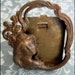 Original French Art Nouveau Bronze Metal Mini Frame - Ethereal Lady