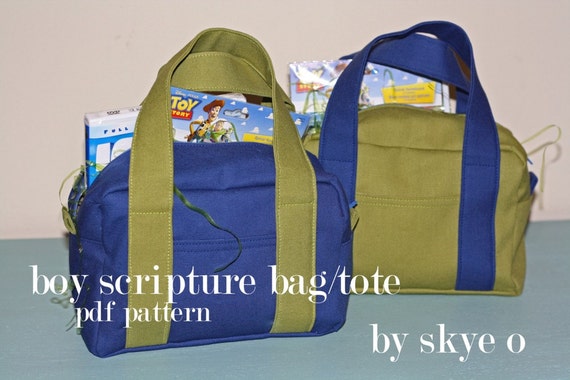 Sewing pdf PATTERN for scripture bagtote.