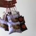 Set of SIX capybara ornaments