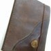 Vtg Handcrafted Steampunk/Rustic/Earthy Style Brown Leather Notepad Cover