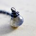 Labradorite Necklace Silver Slate Titanium Pendant