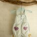 Baby Girls Romper Jumper striped overalls - 12m