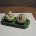 Animated Flower Salt and Peppers with Tray