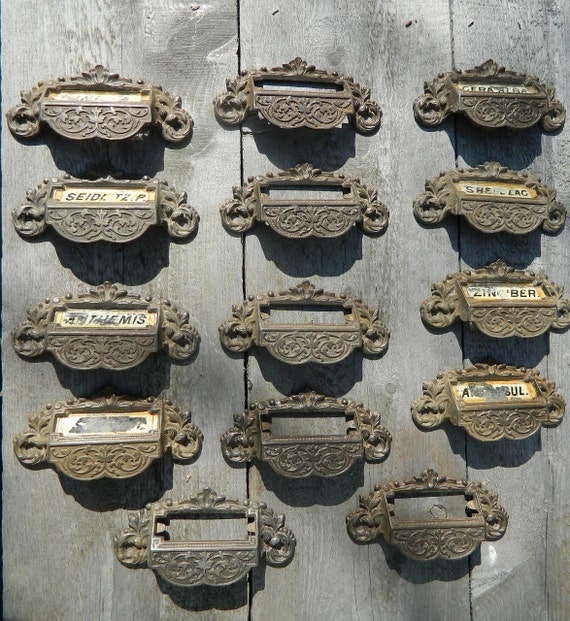 Antique Apothecary Parmaceutical Drawer Pulls