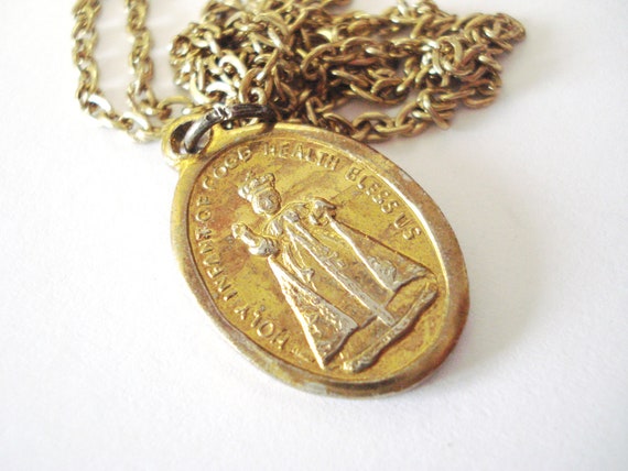 Catholic cross Health of  Medal charm Infant Holy Good infant Necklace