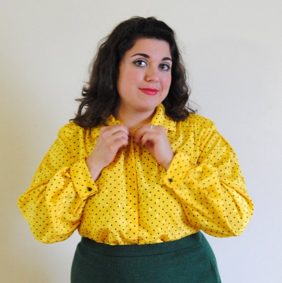 black and yellow blouses