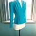 Vintage circa 1980s PLUNGING NECKLINE SILK blouse