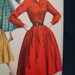 Full Skirted Shirtwaist Dated 1957 Simplicity 2138 Bust 32