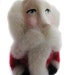 Santa Ornament - Felted Santa - Felted Ornament - Christmas Ornament