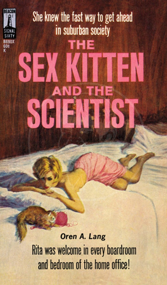 The Sex Kitten And The Scientist 10x17 Giclée Canvas Print