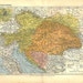 Austria Hungary Vintage Map 1910s Home Decor to Frame
