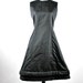 Vintage Black Evening Gown in Thick Taffeta With Tiered Skirt circa 1950s Size 6 REDUCED