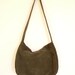Olive Green Suede Bohemian Purse