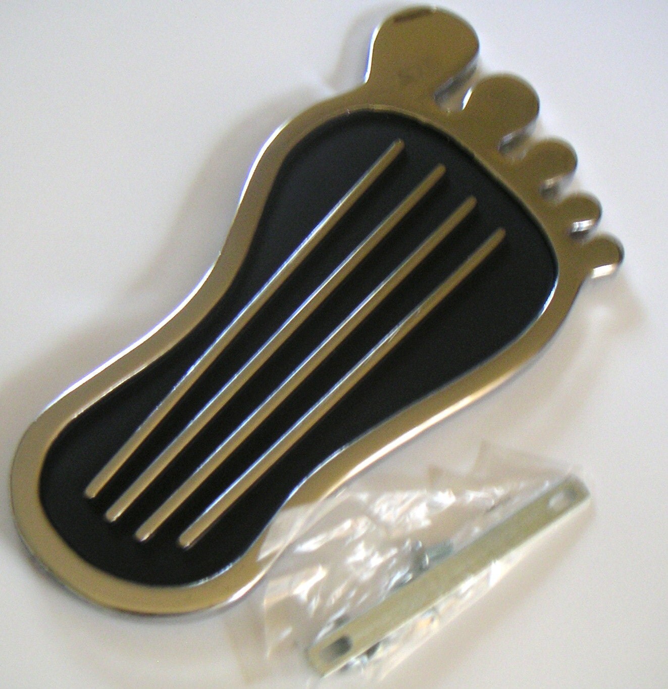 Vintage Chrome Barefoot Hot Rod Gas Accelerator Pedal