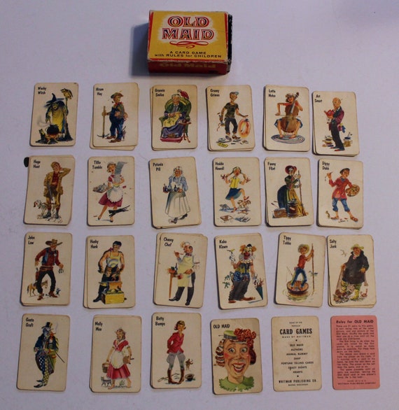 Old Maid Playing Cards