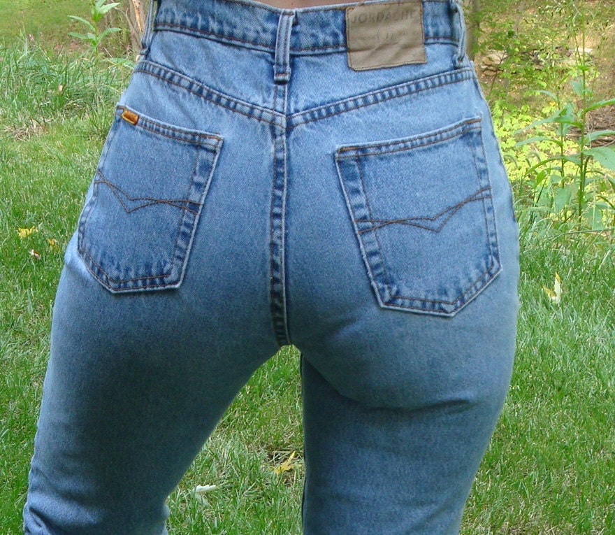28 waist High Waisted Jeans Jordache 80s by TaborsTreasures