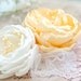 OOAK Ivory and Yellow Bridal Hair Accessory, Wedding Hairpiece, Brdal Hair Flower, Bridal Headpiece, Flower Clip, Wedding Hair Flower, Tulle