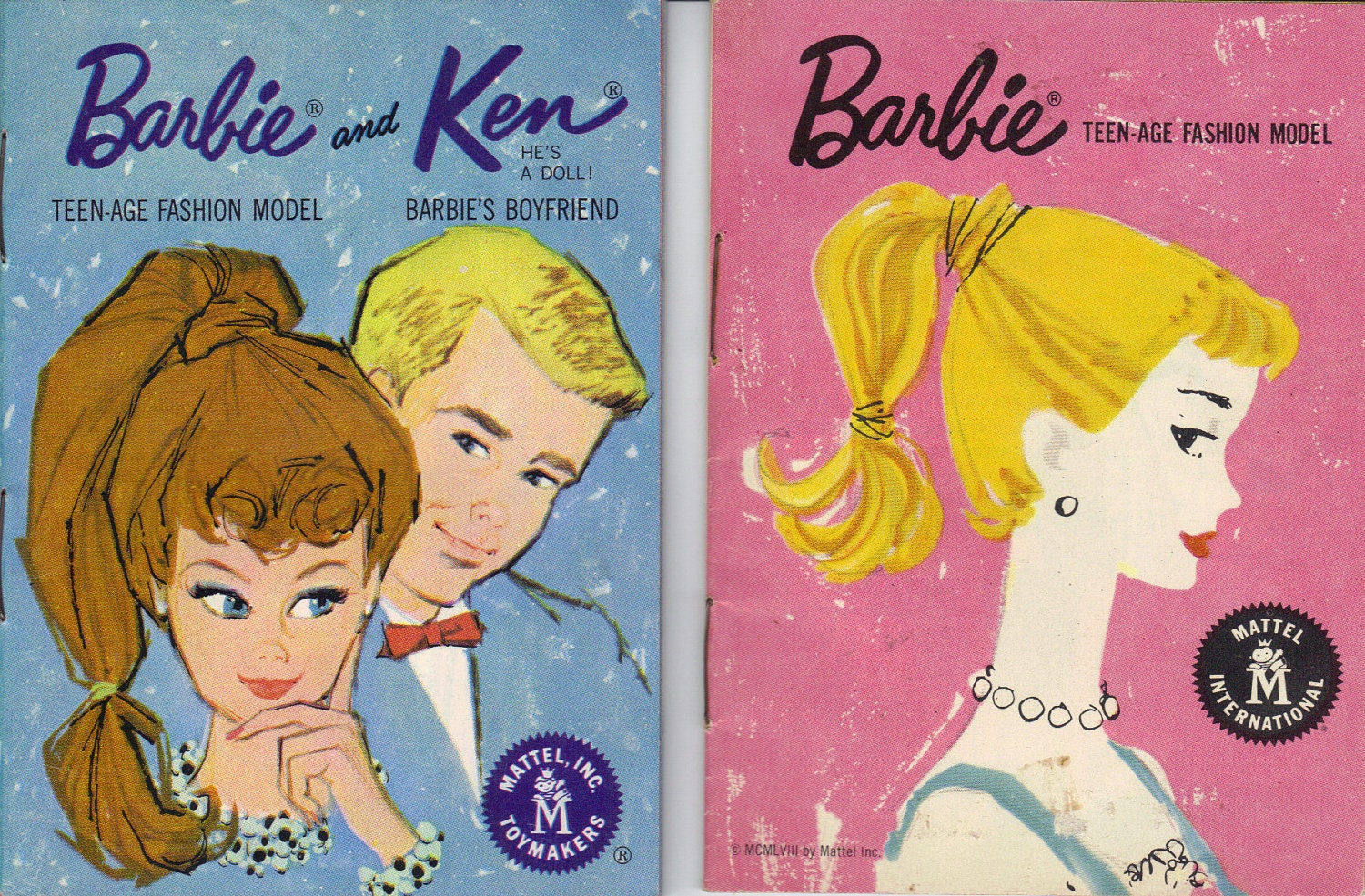 1950s Barbie Doll Booklet Teen Age Fashion Model Mattel