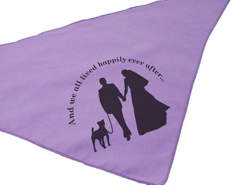 Wedding Pet Bandana - Dog, Bride and Groom