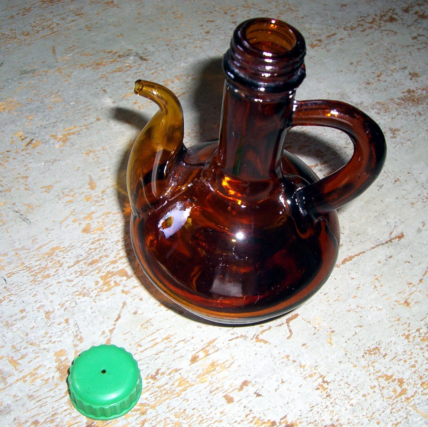 Vintage Decanter Oil and Vinegar Cruet Bottle Salad