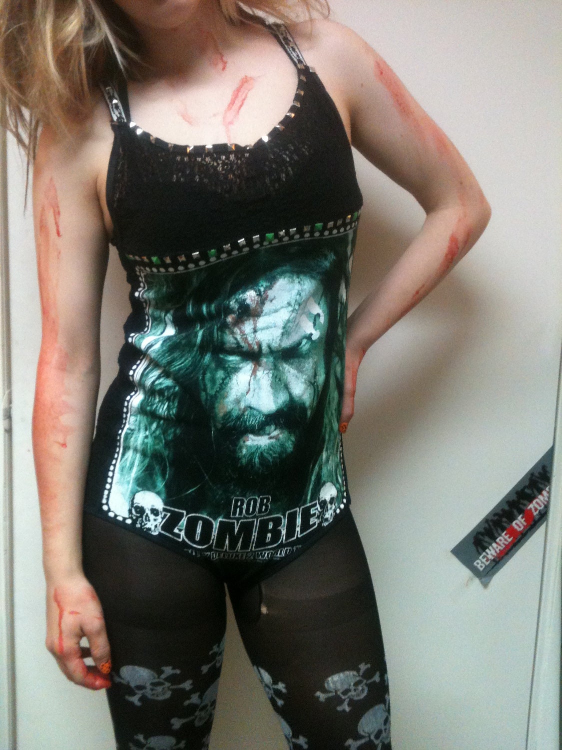 Rob Zombie 'Pussy Liquor' Studded One-piece by RoxxySummersApparel