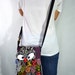 Large - Purple Thai Unique Hip Bag Handmade Owl Patchwork Crossbody Bag Messenger D5150