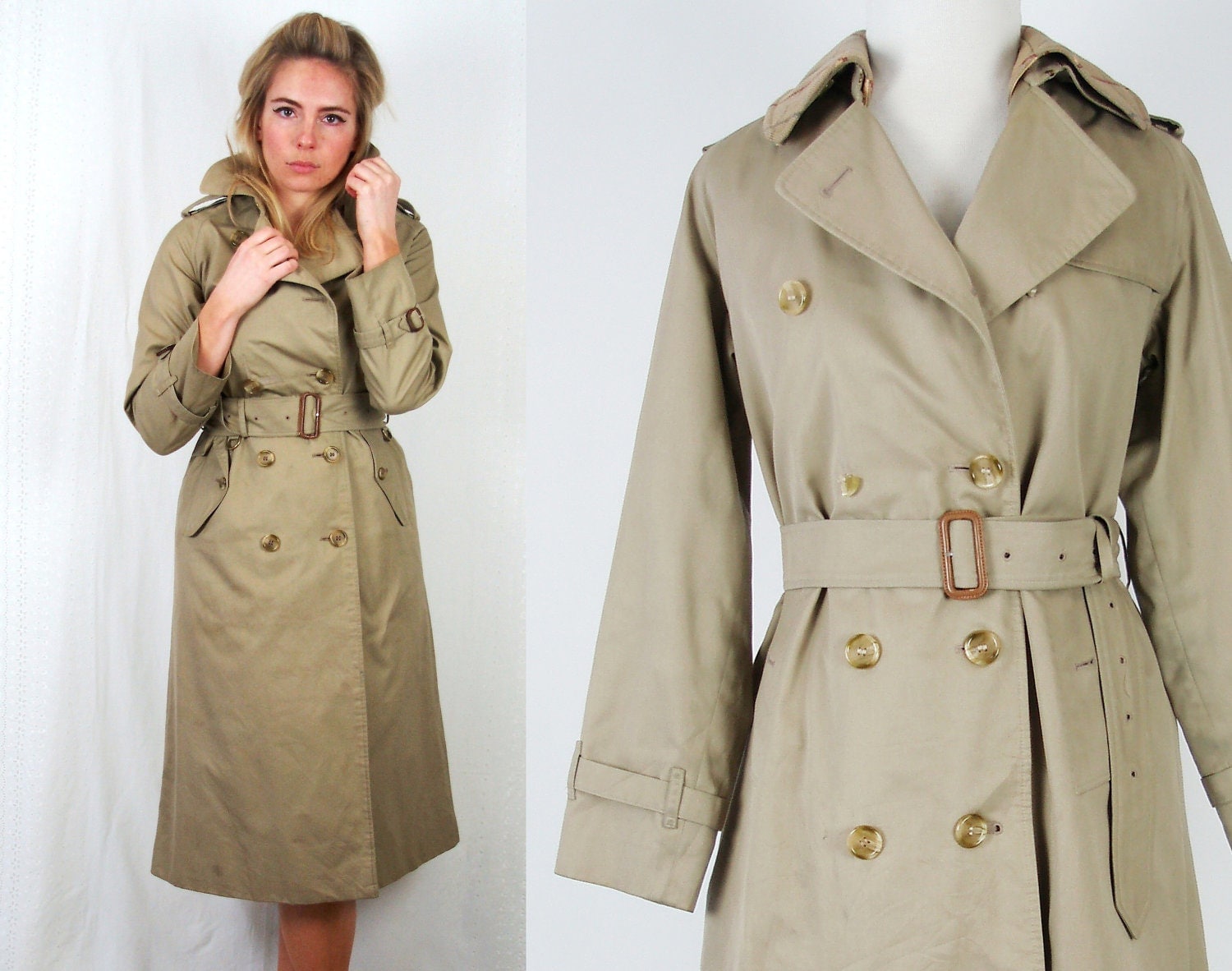 vintage burberry trench