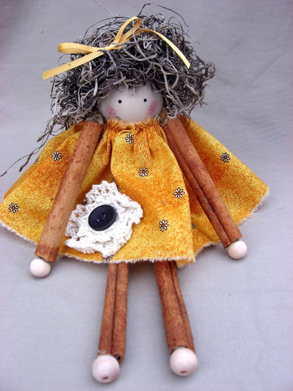 wooden spool doll