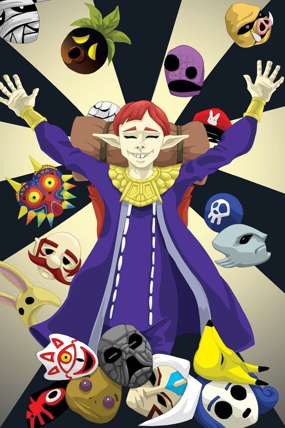 Happy Mask Salesman Fanart Print