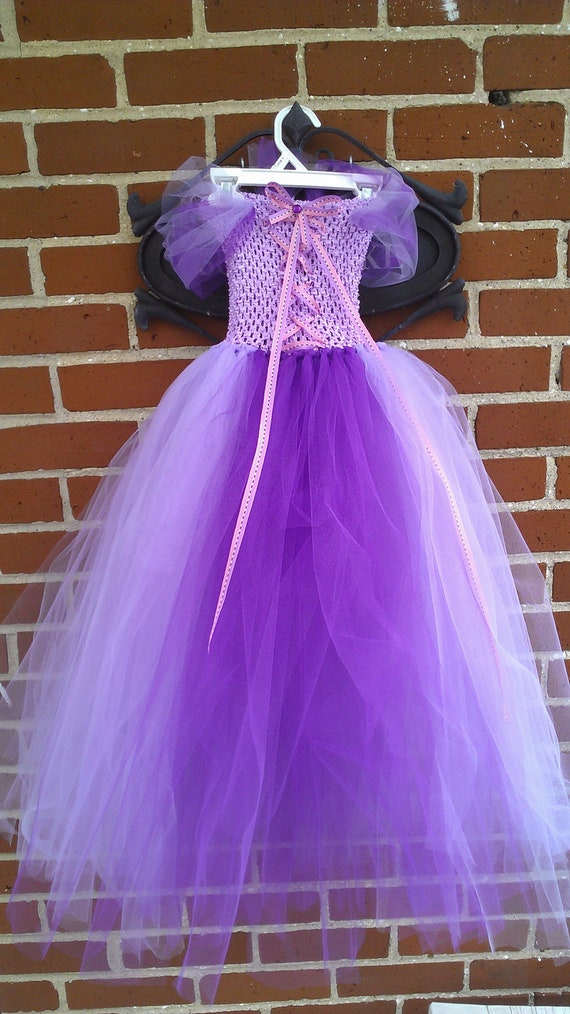 Rapunzel tutu dress by tiger0459 on Etsy