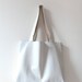 SALE. W H I T E Leather Tote. Essential Tote. Leather Market Tote.