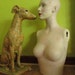 1950's Mannequin Bust... Handmade Statue for Clothing, Hats, Jewelry