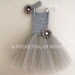 Silver Tutu Dress, Birthday Tutu Dress