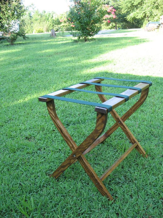 Hand made USA folding luggage stand/rack. Beautifully made