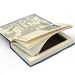 Hollow Book Secret Stash Box Blue Voyage Of The Narwhal Handmade Recycled Book Great Gift For Narwhal Lover Under 50 - READY TO SHIP
