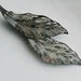 Leaf Hair Clip - Sticky Grip - Silver Tone