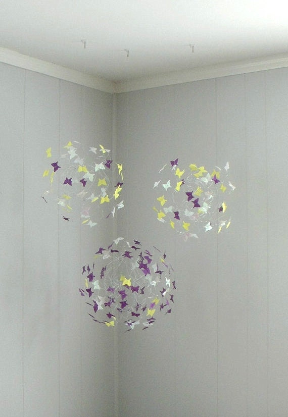 Butterfly Mobiles Baby Nursery Decor Baby Girl by ButterflyOrbs