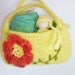 The Princess and the Pea set felted bag wood peg doll