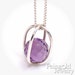 Faceted Purple Amethyst - February Birthstone - Sterling Silver Necklace - 18 Inch Sterling Silver Chain - Free Domestic Shipping