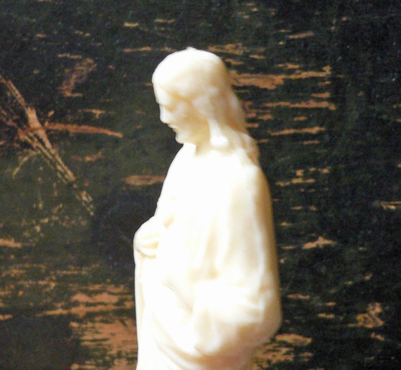 1950s DASHBOARD JESUS Regal Ivory Plastic