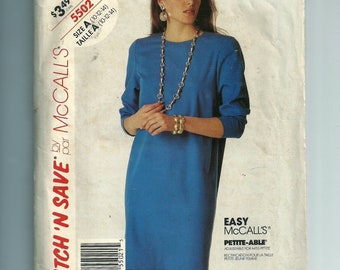 Vintage McCall's Misses' Dress Pattern 5502