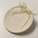 Ring Bearer Pillow, Ceramic wedding ring holder, Wedding Ring Plate.Hand Built Porcelain