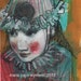 Young Clown- Original mixed media painting by Maria Pace-Wynters