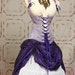 Royal Purple Diamond Pintuck Full Length Skirt