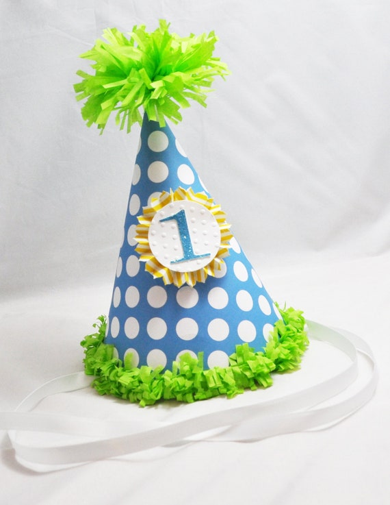 1st Birthday Party Hat Boy Il_570xn