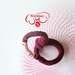 Crochet root bangle - Double purple