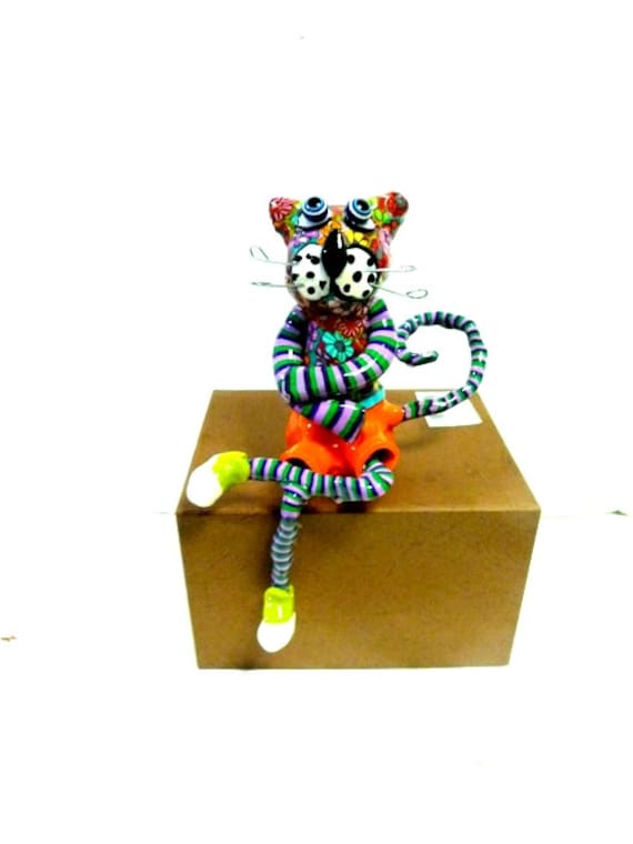 cat shelf sitter figurine