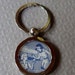 Nancy Drew Key Chain Ring Vintage Book End Papers Ready to Ship