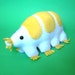 Plush tardigrade - white and yellow water bear