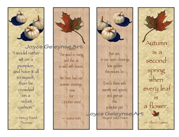 Printable Bookmarks Fall | items similar to printable bookmarks maple leaf Printable Bookmarks Fall | items similar to printable bookmarks maple leaf